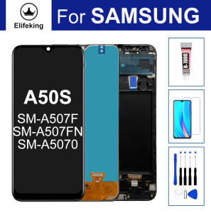 6.4 Màn hình LCD cho Samsung Galaxy a50s SM-A507F SM-A507FN a5070 hiển thị bộ linh kiện số của màn hình cảm ứng thay thế + công cụ + Keo