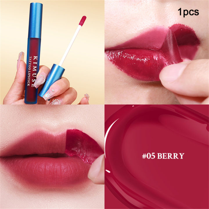 Eryababy 【Ready Stock】KIMUSE Peel Off Lip Tint Tattoo Makeup Lipstick Long Lasting Lip Waterproof Lips Treatment 5 colors