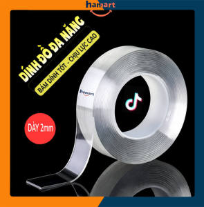Băng Dính 2 Mặt Đa Năng Trong Suốt Băng Dính 3M Dán Tường Chịu Lực Băng Keo 3M Siêu Dính