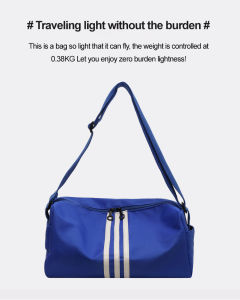 Sports fashionable three bar bag mens large capacity toast bag student casual shoulder bag