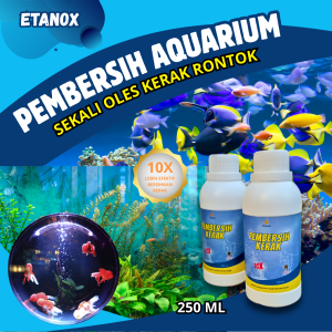 Pembersih Aquarium Kaca 10X lebih Efektif Bersihkan Kerak Glass Cleaner Etanox