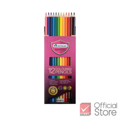 Master Art สีไม้ ดินสอสีไม้ แท่งยาว 24 สี รุ่นใหม่ จำนวน 1 กล่อง