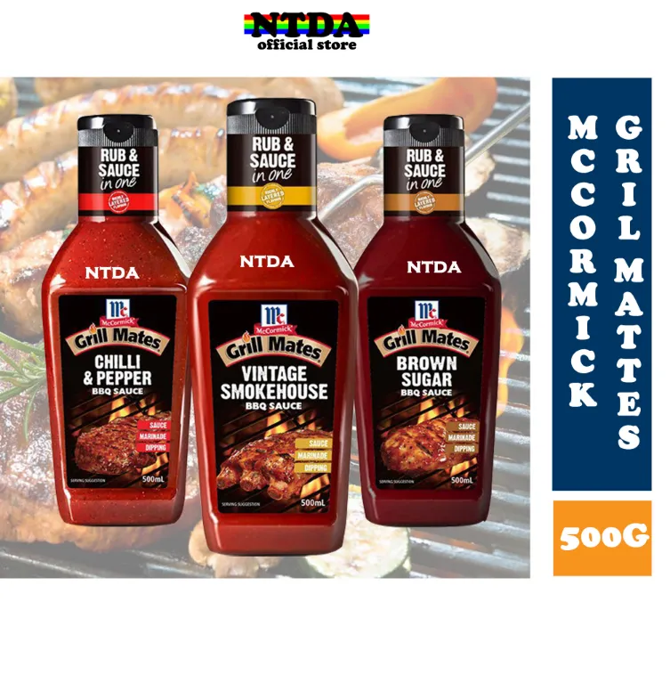 McCormick Grill Mates BBQ Sauce 500G (Vintage Smokehouse/Chilli