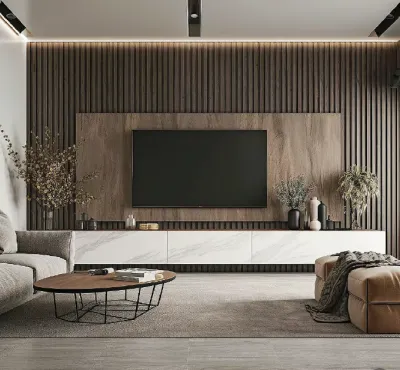 【SG Local Contractor】【Custom Furniture】Customized TV Wall/ TV Console / Carpentry works/ Living Room Design/ Whole house Renovation