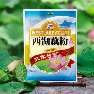 West Lake Lotus Root Starch Osmanthus Lotus Seed Instant Powder Chinese Traditional Healthy Breakfast Dessert Hangzhou Specialty