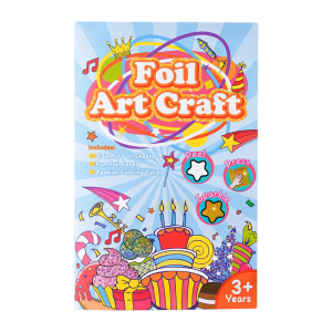 Foil Art Craft Set for Kids Hobbies Painter Birthday Theme Coloring Book Painting Book Easy to Use Kindergarten Supplies