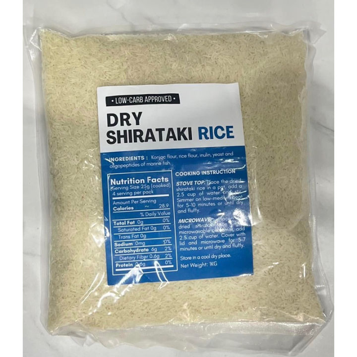 1KG DRY SHIRATAKI RICE (opening sale) | Lazada PH