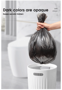 【Buy 10 Take 10】  Disposable Garbage Bag/Trash Bags S/M/L/XL/XXL Black Thicken Disposable Vest Type Garbage Bags for Home Office  COD