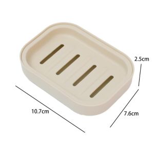 1pc Bathroom Double Layer Soap Dish with Cover Household Plastic Drain Soap Box Soap Dispensers DuoDuo