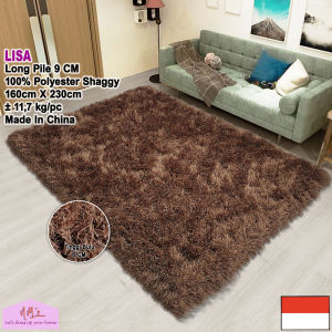 Karpet shaggy polos aesthetic 160 cm x 230 cm permadani modern bulu tinggi tebal halus alas duduk lantai ruang tamu keluarga kamar tidur minimalis - NMs