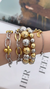 Elegant Plated Chain Bracelet Multipurpose Accessory Portable for Bridesmaid Gifts or Party Wear