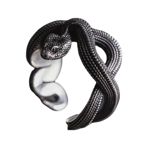 Contemporary Open Ring with Snake Detailing Unique Finger Casual Fashion Ring Perfect for Styles Enthusiasts