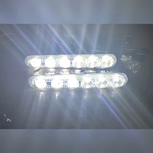 Lampu LED DRL 6 Mata Model Fortuner Putih Terang