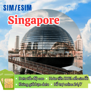 Sim Du Lịch Singapore – Linh Hoạt Ngày Sử Dụng Tốc Độ 4G Cao Không Giới Hạn Data | FREESHIP - CHƯA KÍCH HOẠT