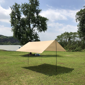 Tarp Awning Waterproof Tarpaulin Tent 3x3m Shade Fabric Ultra Light Garden Canopy Shade Outdoor Camping Hammock Rainfly Beach Full Equipment