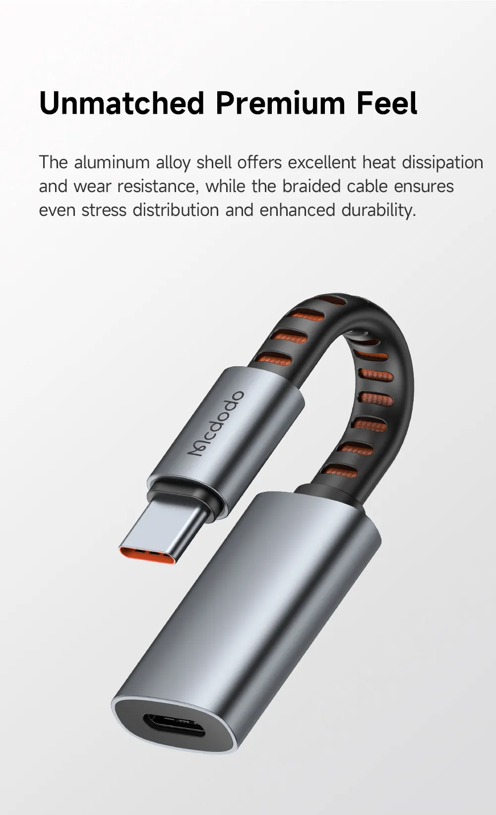 Cận cảnh cổng kết nối của bộ chuyển đổi Mcdodo CA-4870 - chube.vn