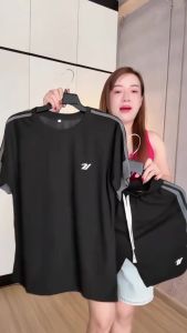 Bộ Đồ Nam Thể Thao Cổ Tròn Tay Ngắn Chất Liệu Thun tổ ong Thấm Hút Mồ Hôi Thông Hơi Cực Tốt cho Hoạt Động Thể Thao BTT43