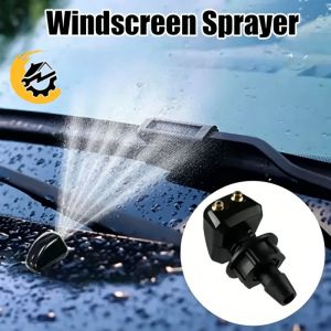 2Pcs Car Windshield Wiper Washer Spray Nozzle 360° Rotatable 2 Holes Spray Nozzle Car Accessories