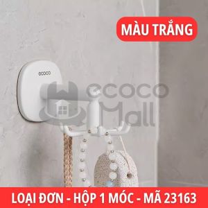 Móc dán ECOCO 6 cạnh xoay tròn 360 độ Móc treo đồ đa năng chịu lực thế hệ mới siêu chắc 23163 EZ