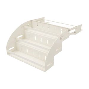 MICANGP Retractable 3-Tier Pull Down Spice Rack Stainless Steel Anti Deformation Pull Down Spice Rack Versatile Space Saving Seasoning Storage Rack for Top Cabinet