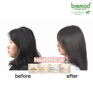 Bremod Premium Series Intensive Cocoa Butter Hair Mask Wheat Protein B5 Collagen Argan Oil Moisturize Repair Damage 500ml BR-H046/BR-H047/BR-H048/BR-H049