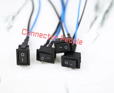 PNP Saklar Switch ON OFF Kecil Kaki 2 Hitam + kabel
