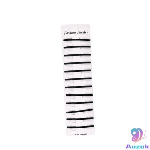 12Pcs Black BB Hair Clips Straight Drop Hair Pins Fashion Women Flyaway Hair Barrette Accessories