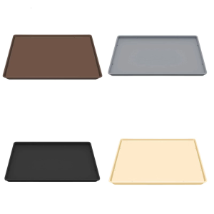 Multifunctional Silicone Drying Mat For Coffee Cups Heatproof Nonslip Tray With Drainage Grooved For Home Restaurants