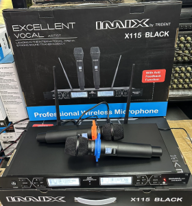 Wireless Microphone ​UHF Dual Handheld MicrophonePortable Microphone Work Range 50m/168ft Rechargeable Mic