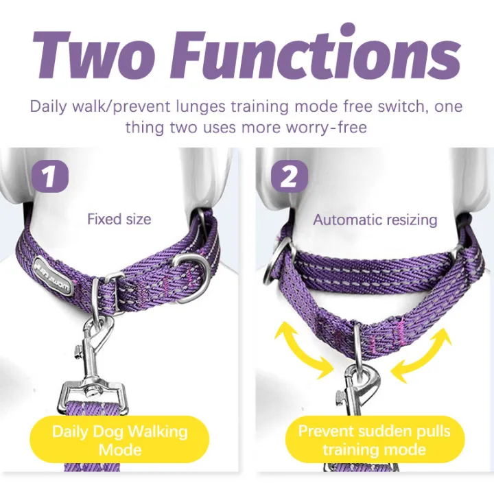 HamshMoc%20Dog%20Collar%20Leash%20Set%20Dual%20Function%20Two%20Handle%20Adjustable%20360%20Rotation%20Reflective%20-%20Image%205