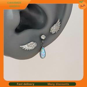 ❣️❣️❣️ Vintage Couples Creative Angel Wings Stud Earrings Women Punk Studs Birthday Jewelry Gift