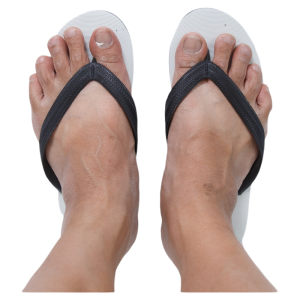 ช้างดาว รองเท้าแตะสีขาว-ดำ ดีไซน์คลาสสิก ทนทาน สำหรับทุกวัน รองเท้าแฟชั่นที่ต้องมี