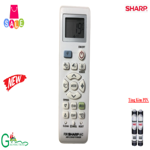Remote Điều khiển từ xa điều hòa Sharp dùng cho tất cả các dòng Sharp 1&2 chiều Inverter - 100% -Chất lượng tốt-Tặng kèm PIN