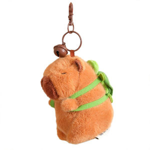 Capybara Keychain Plush Capybara Stuffed Animal Toys with Accessories Birthday Party Favors Gifts for Kids Capybara Plush Toy Kawaii Stuffed Animals Fluffy Capybara With Strawberry Tortoise Slap Bracelet keychain Birthday Gift