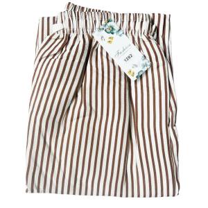 Ginza6 New Arrival 2024 Korean High Waist Stripe Wide Leg Pants For Women 1282#