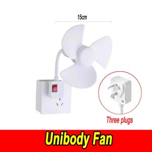 Three Plug Integrated Socket Fans Socket Kitchen Bathroom Special Universal Hose Small Fan
