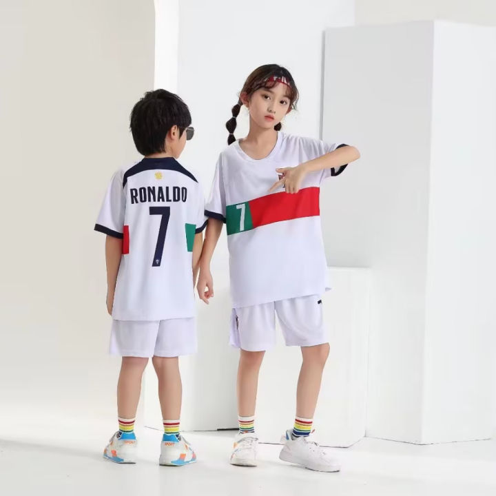 Ronaldo No.7 Jersey for Kids Children Boys Girls Football Soccer