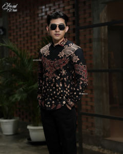 MENSBATIK - Elang Praja - Batik Pria Modern - Lengan Panjang - Motif Filosofis Penuh Makna