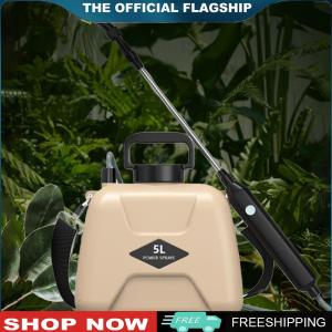 [CHAMAIR MALL]5L Garden Irrigation Sprinklers 2 Modes Handheld Sprayer Bottle Telescopic Handle 360 Rotating Nozzle with Shoulder Strap Garden Watering Tool