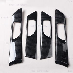 RHD Car Interior Cover for subaru Forester 2008 2009 2010 2011 2012 SH Carbon Fiber Door Armrest rearview mirror Dashboard air conditioner gear shift