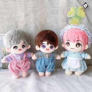 ZEEMIN  Doll Clothes for 20cm Idol Dolls Accessories Plush Dolls Clothing Sweater Cardigan Stuffed Toy Outfit for Star Cotton Dolls