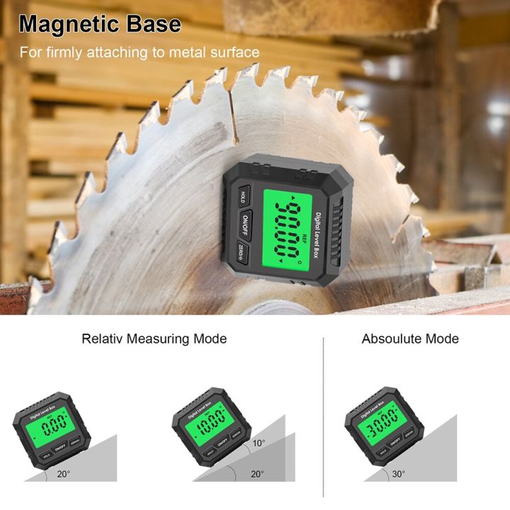 Precision Digital Inclinometer Mini 360 Degree Magnetic Spirit Level Angle Finder Gauge Level 1399