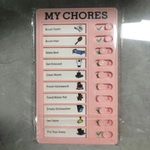 SOEZ Reusable Daily Task Planing Board My Chores Memo Reusable Daily Planner To Do List 自律打卡神器