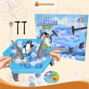 POTATOYS Ice Breaking / Penguin Traps / Mainan Games Penguin Kemasan Dus / Mainan Save The Penguin