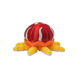 YOUSHI TOP Đa khớp Đồ trang trí sứa di động Nhựa Mô phỏng Đồ chơi động vật đa khớp Hài hước Mô hình búp bê Đồ chơi sứa in 3D Trẻ em Người lớn