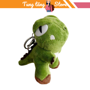 Móc khóa thú bông móc khóa khủng long ngộ nghĩnh dễ thương mềm mại dùng treo balo túi xách treo móc khóa PKTTS05