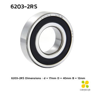 CLM ตลับลูกปืนเม็ดกลม ฝายาง DEEP GROOVE BALL BEARINGS