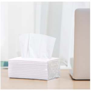 4 Layers Paper Tissue 100% Native Wood Thick Facial Tissue - Skin Friendly White Tissue