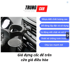 Khay giá giữ cốc nước gắn cổng điều hòa không khí oto Giá đỡ cốc tiện lợi cho xế yêu TRUNGCAR