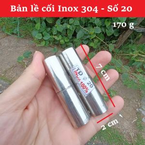 Bản Lề Trụ Cối Tiện Tròn Inox 304 (Số 20) | Phụ Kiện Cửa Cổng (2x7 cm) Lắp Đặt Cửa Gỗ/Sắt